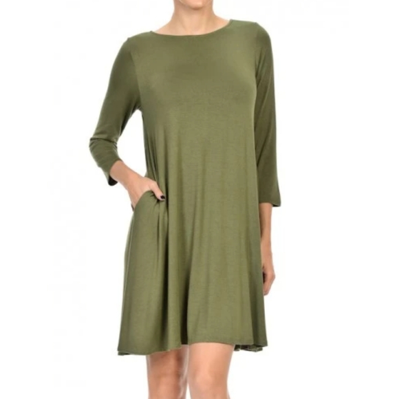 Hourglass Lily long sleeve swing dress - Picture 4 of 7